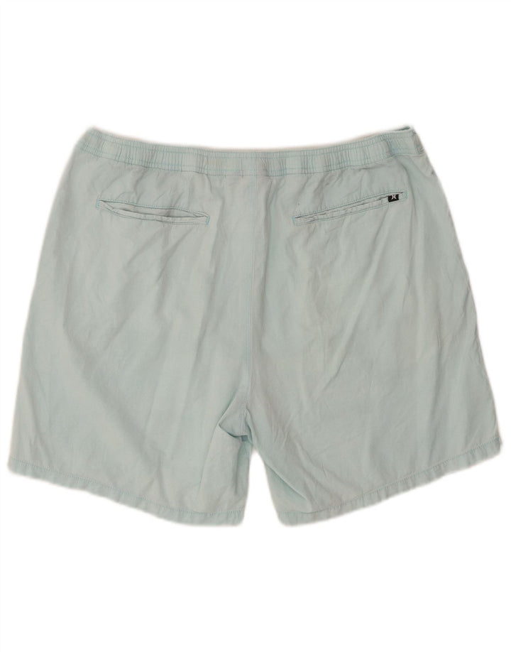 Hurley Mens Chino kratke hlače Large W36 plavi pamuk