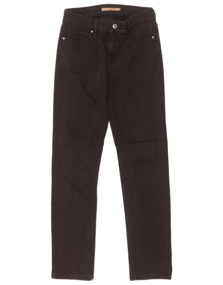 Levi's ženske 712 uske traperice W25 L29 crne