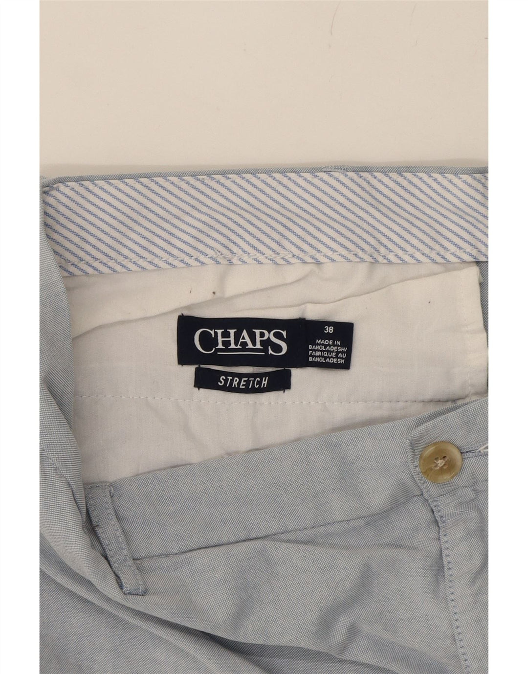 CHAPS Mens Chino Shorts W38 XL  Blue Cotton Vintage Chaps and Second-Hand Chaps from Messina Hembry 