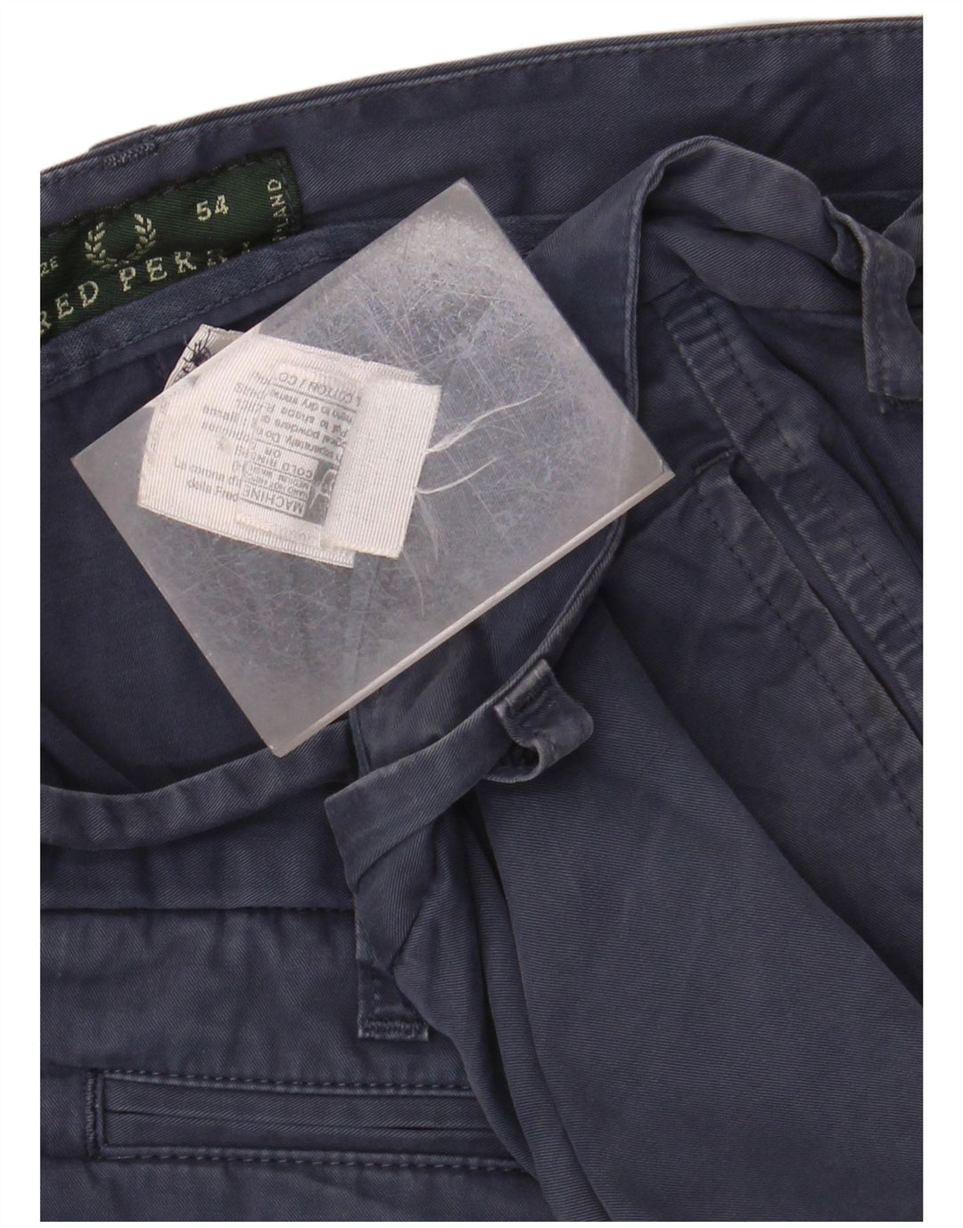 FRED PERRY Muške chino kratke hlače IT 54 2XL W38 tamnoplavi pamuk