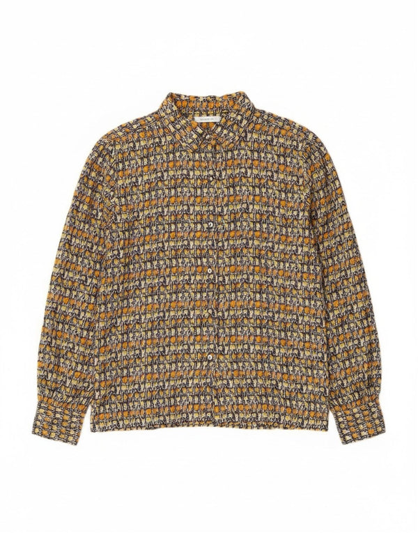 Vintage ženska košulja s apstraktnim uzorkom UK 14 velika višebojna