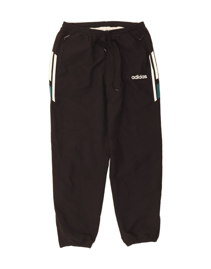 ADIDAS Mens Tracksuit Trousers Joggers Large  Black Vintage Adidas and Second-Hand Adidas from Messina Hembry 