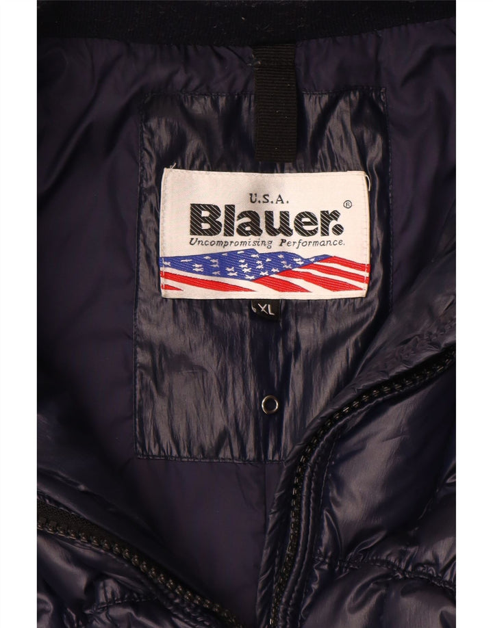 Blauer ženski podstavljeni kaput UK 18 XL tamnoplavi poliester