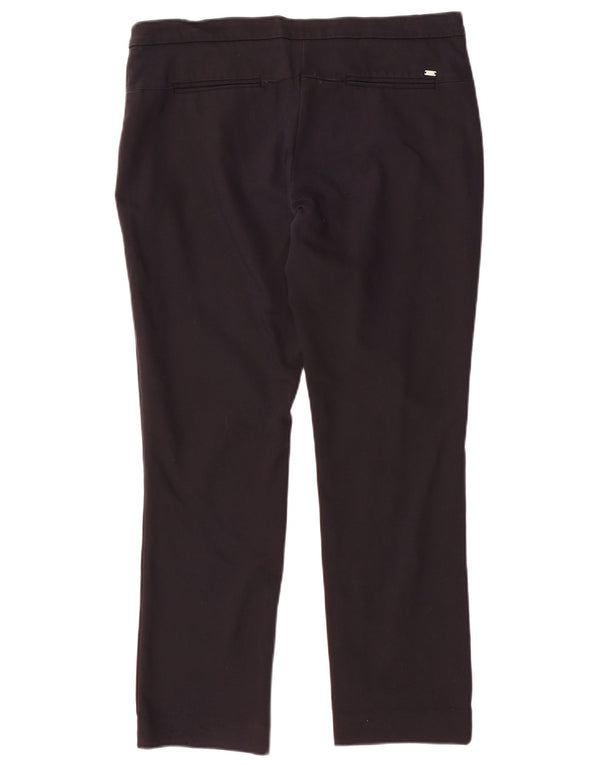 Tommy Hilfiger ženske uske chino hlače US 10 Large W34 L28 crni najlon