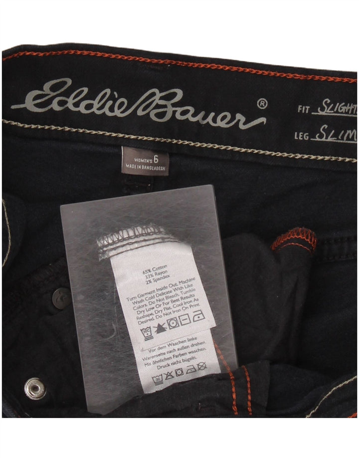Eddie Bauer ženske uske traperice US 6 srednje W30 L29 tamnoplavi pamuk
