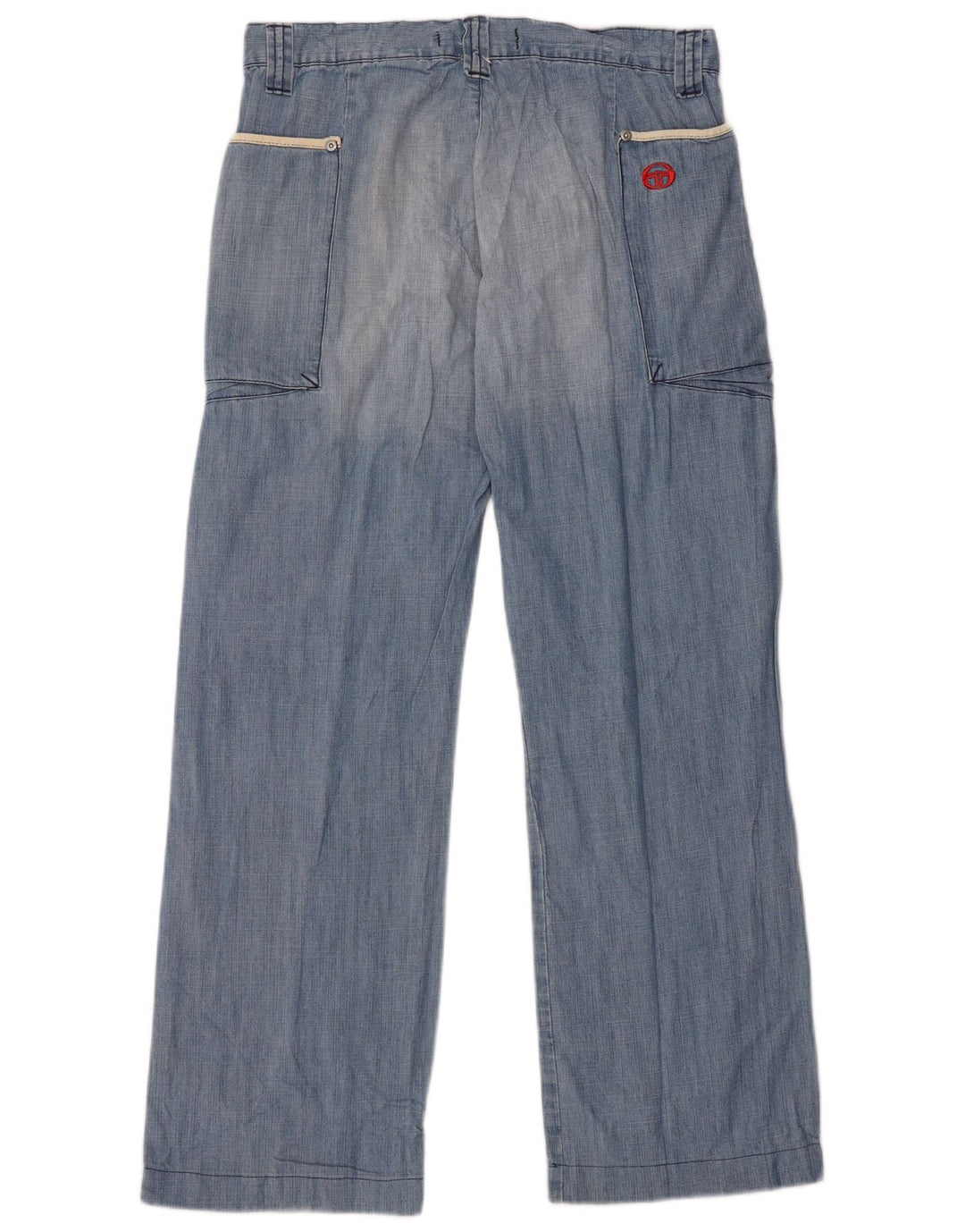 SERGIO TACCHINI Ženske široke traperice IT 44 srednje W30 L28 plavi pamuk