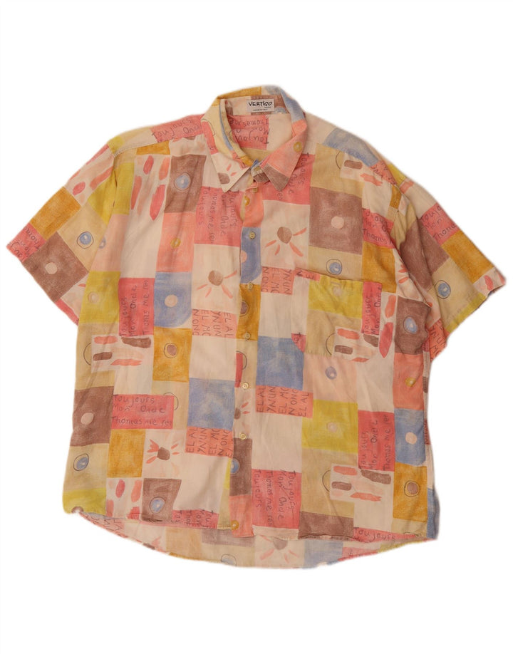 Vertigo muška košulja kratkih rukava 2XL šareni patchwork