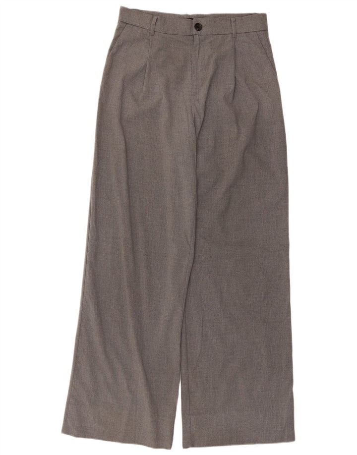 Zara ženske široke chino hlače srednje veličine W30 L30 sive