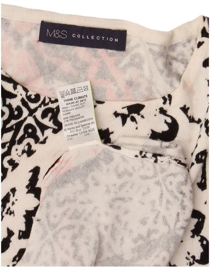 Marks & Spencer Ženska majica s 3/4 rukavima UK 14 velikih raznobojnih cvjetnih