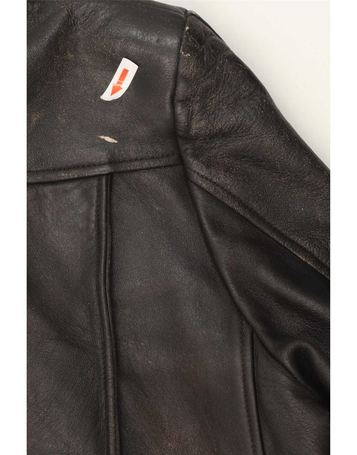 Vintage muška kožna jakna UK 40 velika crna