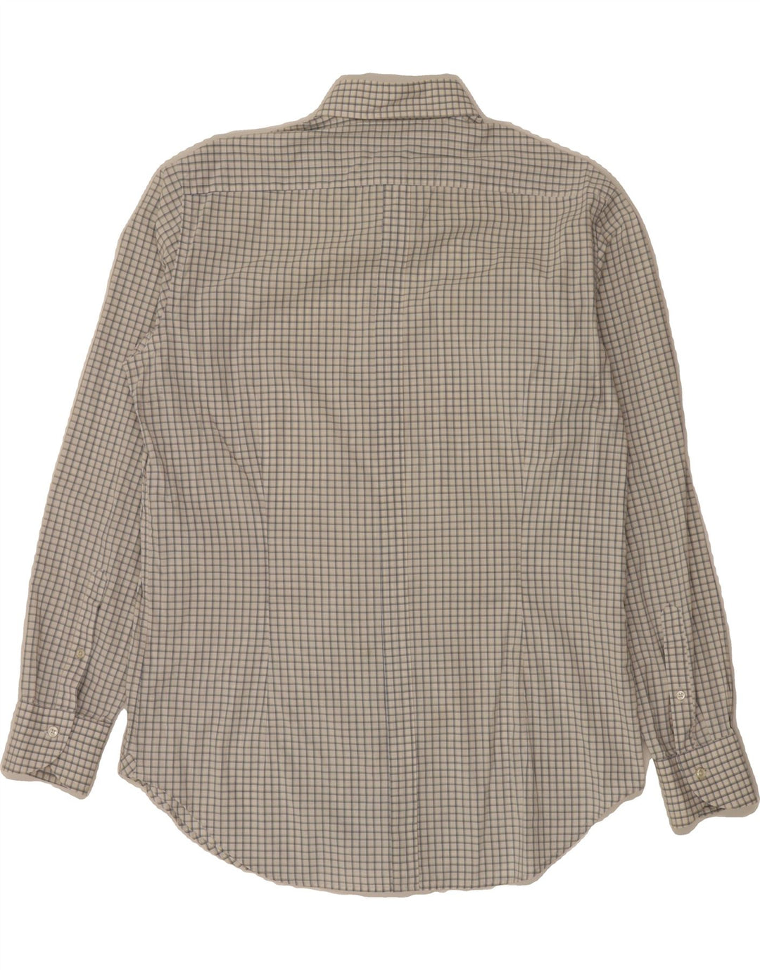 UNGARO Mens Shirt Size 42 16 1/2 Large Grey Check Cotton Vintage Ungaro and Second-Hand Ungaro from Messina Hembry 