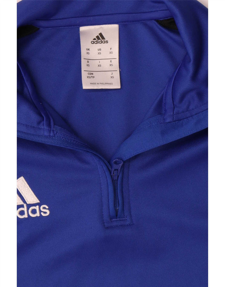 Adidas muška trenirka Climalite zip izrez Top XS Blue Colourblock