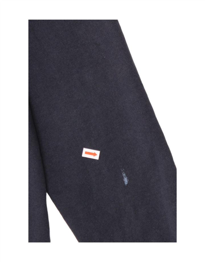 CHAMPION Mens Graphic Hoodie Jumper Medium Navy Blue Vintage Champion and Second-Hand Champion from Messina Hembry 