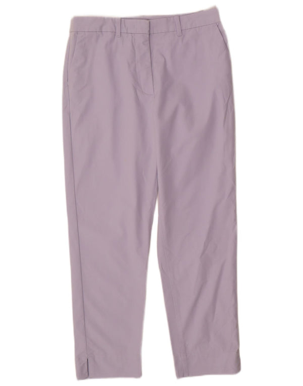 Marks & Spencer ženske ravne chino hlače UK 10 male W28 L26 ljubičaste