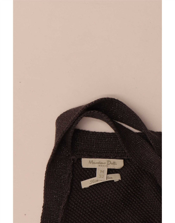 Massimo Dutti ženski prsluk bez rukava UK 12 srednje crna svila