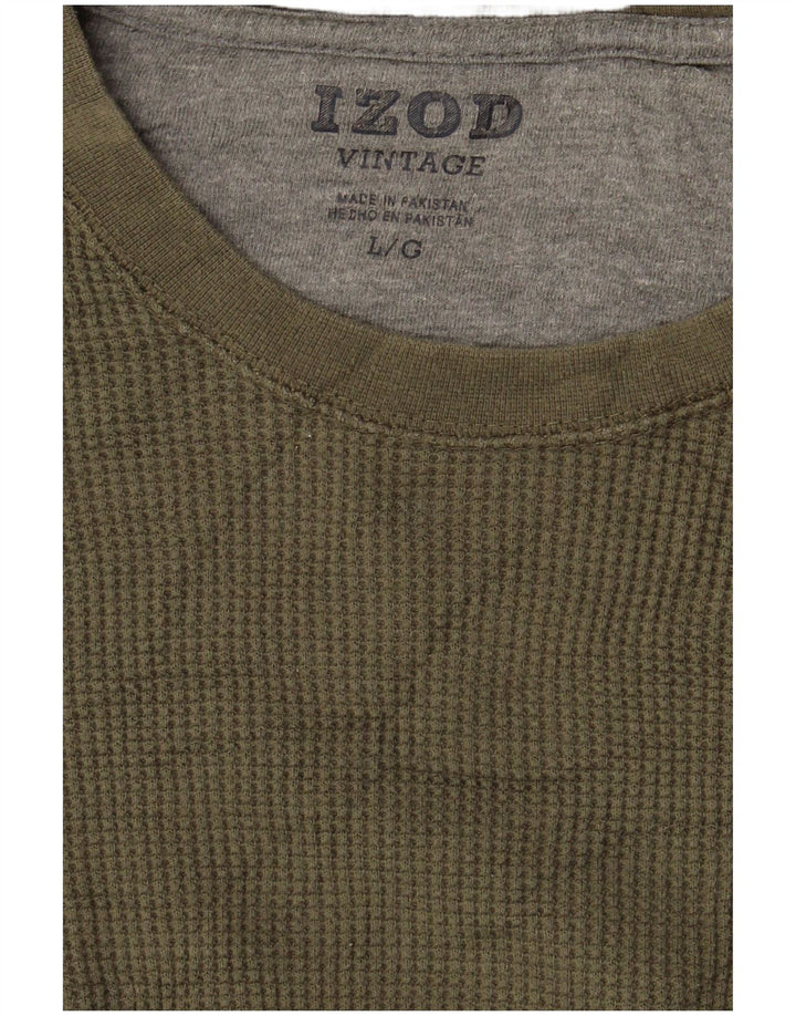 IZOD muška majica dugih rukava, veliki kaki
