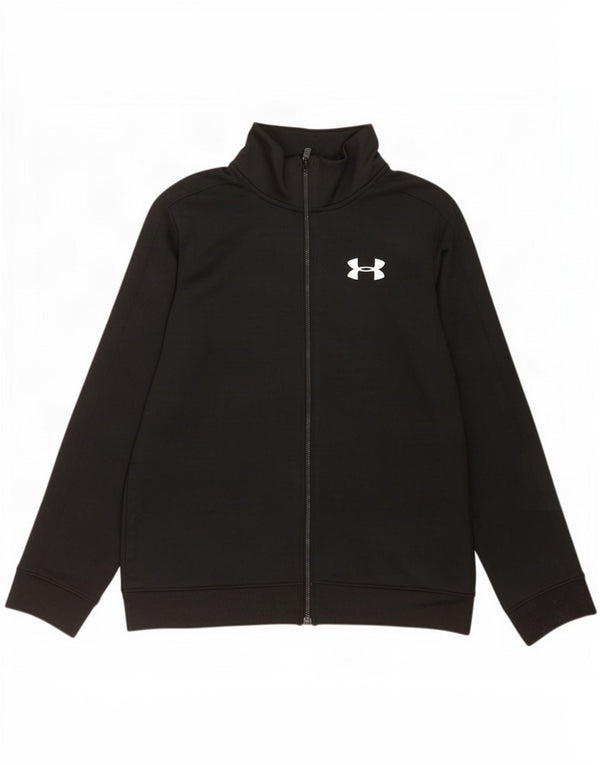 Under Armour Boys Gornja jakna trenirke 11-12 godina veliki crni poliester
