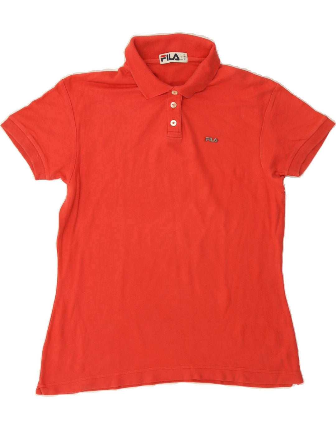 FILA Womens Polo Shirt US 10 Large Red Cotton Vintage Fila and Second-Hand Fila from Messina Hembry 