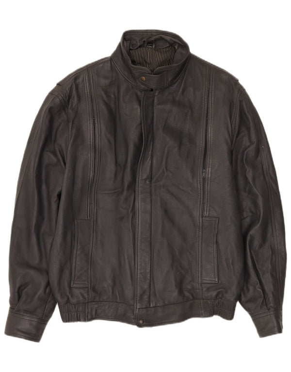 Fatigue Mens Leather Jacket XL Grey