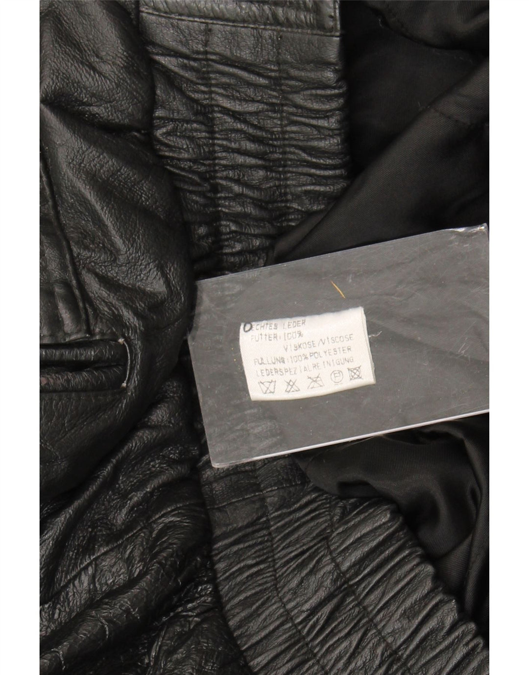 Vintage muška kožna jakna UK 44 2XL crna koža