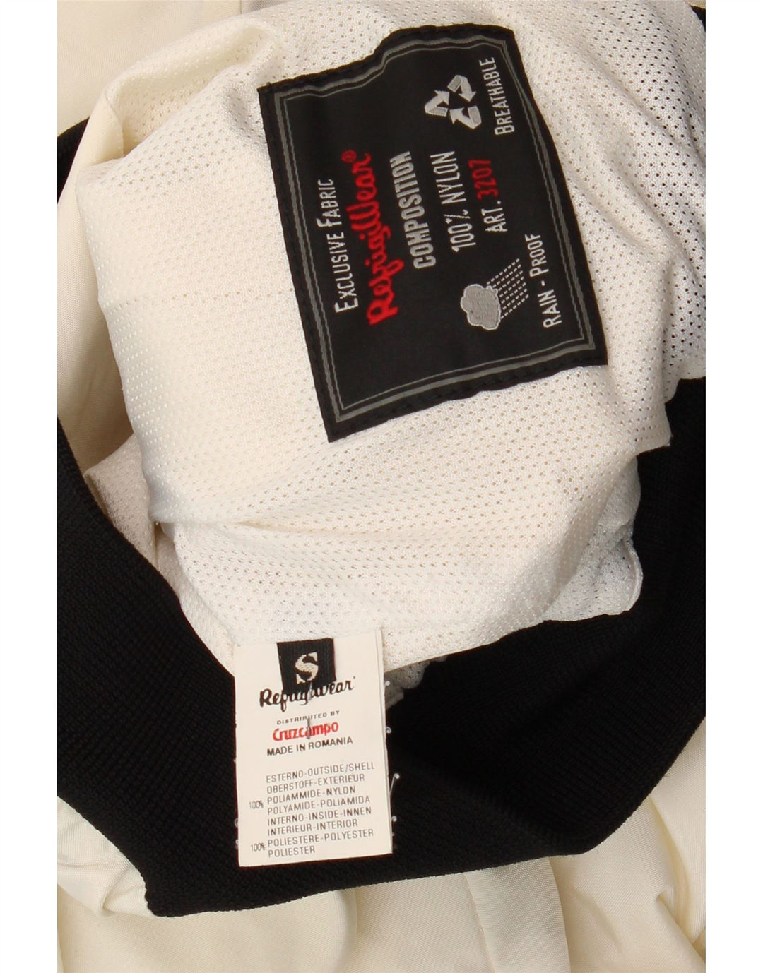 Refrigiwear ženska prevelika bomber jakna UK 10 Small White Colourblock