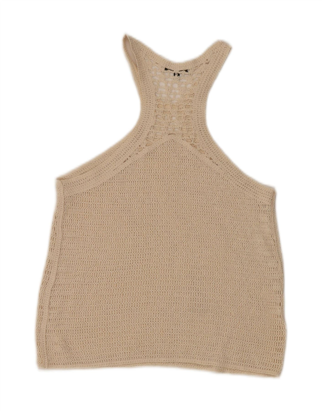 Ženski heklani prsluk Massimo Dutti UK 10 Small Beige