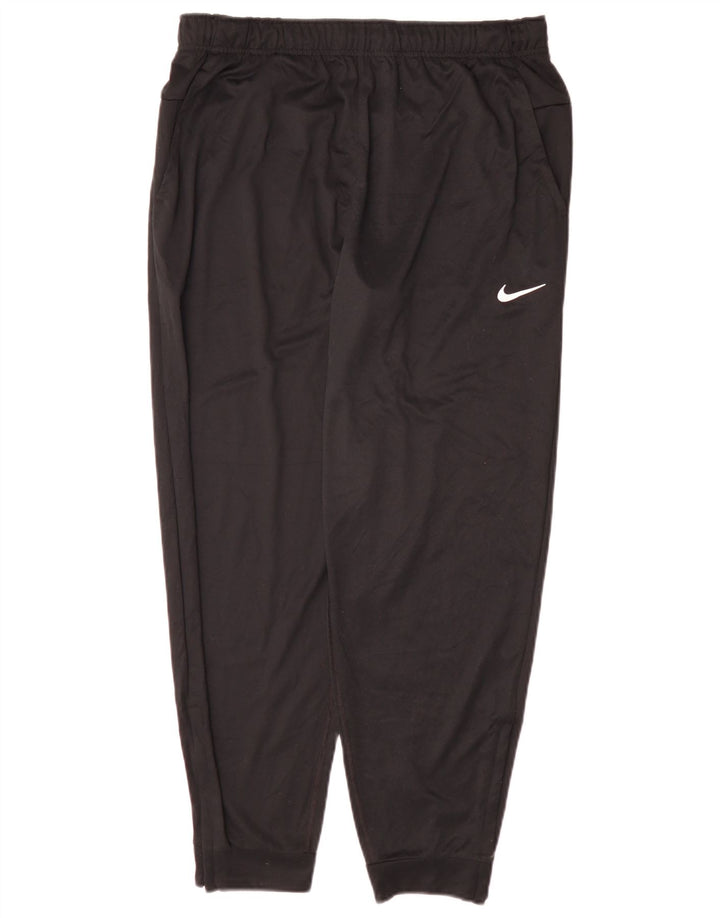 Nike muške hlače za trenirku, velike crne hlače od poliestera