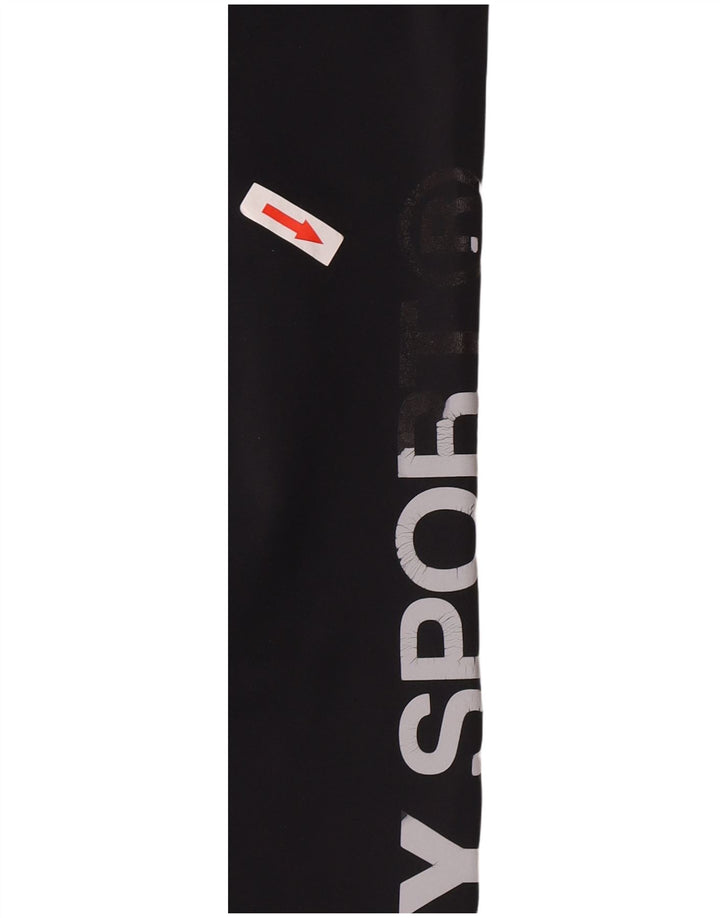Superdry ženske grafičke tajice UK 14 Srednji crni poliester
