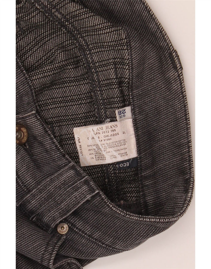 ARMANI ženske ravne ležerne hlače niskog struka W34 L34 sive pruge