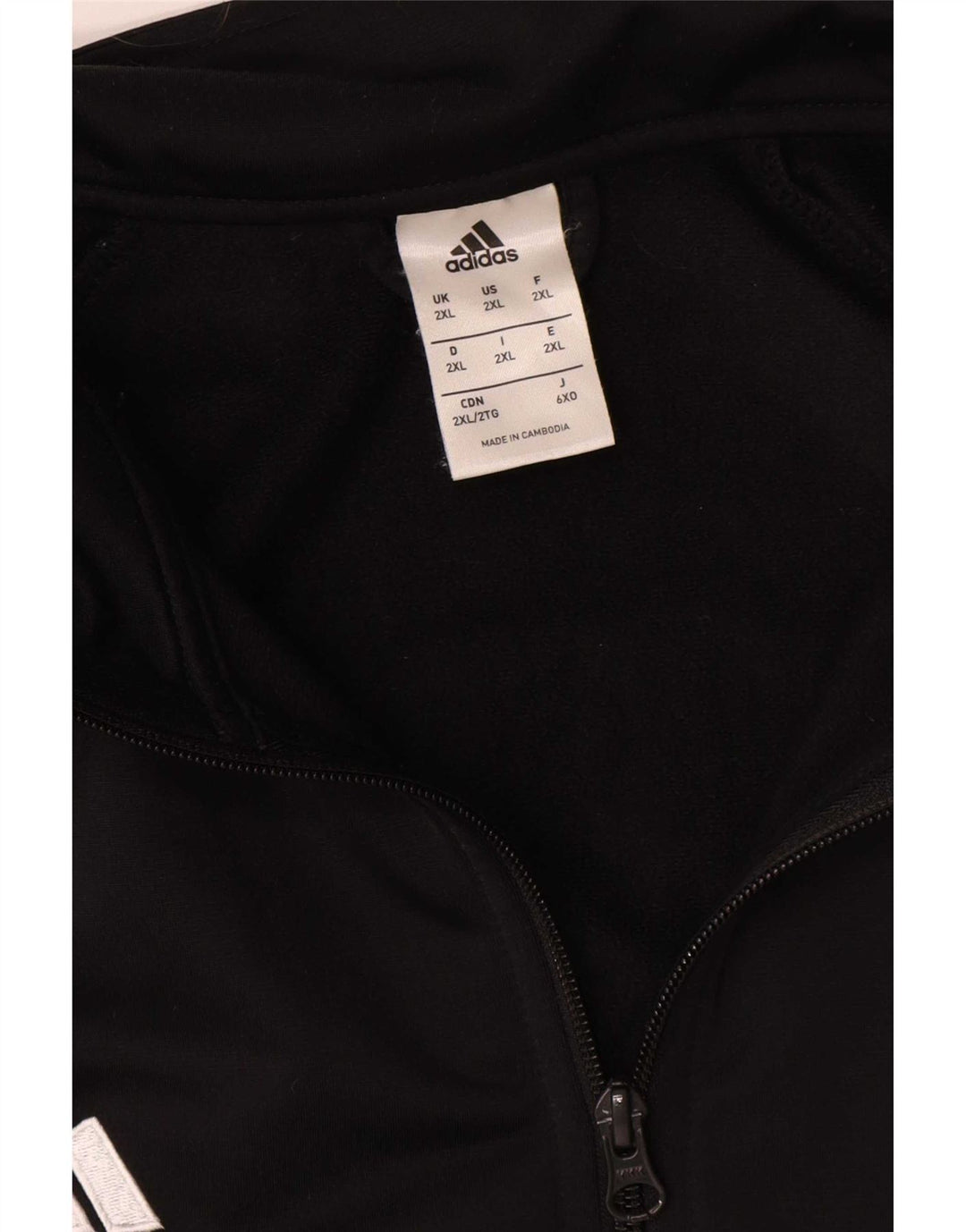 Adidas muška trenirka s grafičkim motivima, gornja jakna 2XL, crni poliester