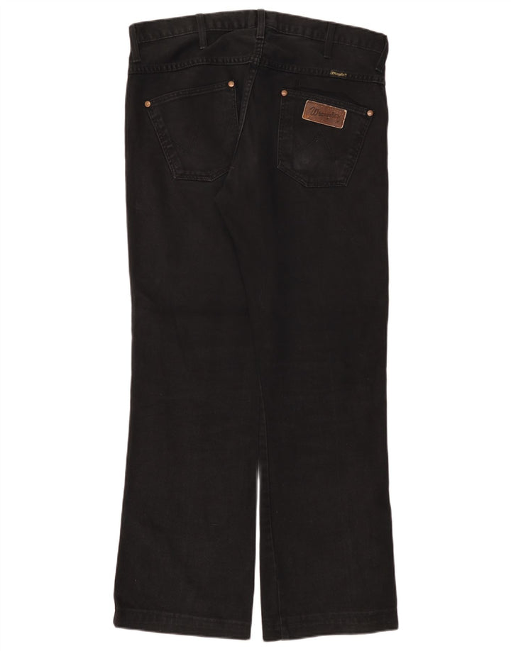 Wrangler muške traperice Dayton Bootcut W33 L31 crni pamuk