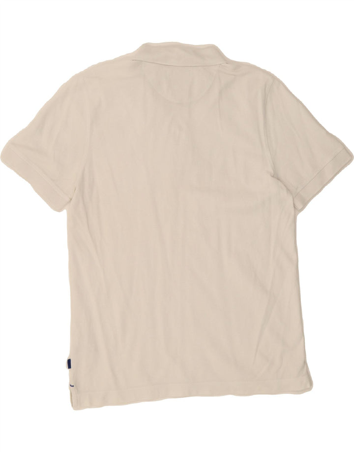 JOOP Mens Modern Fit Polo Shirt Medium White Cotton Vintage Joop and Second-Hand Joop from Messina Hembry 