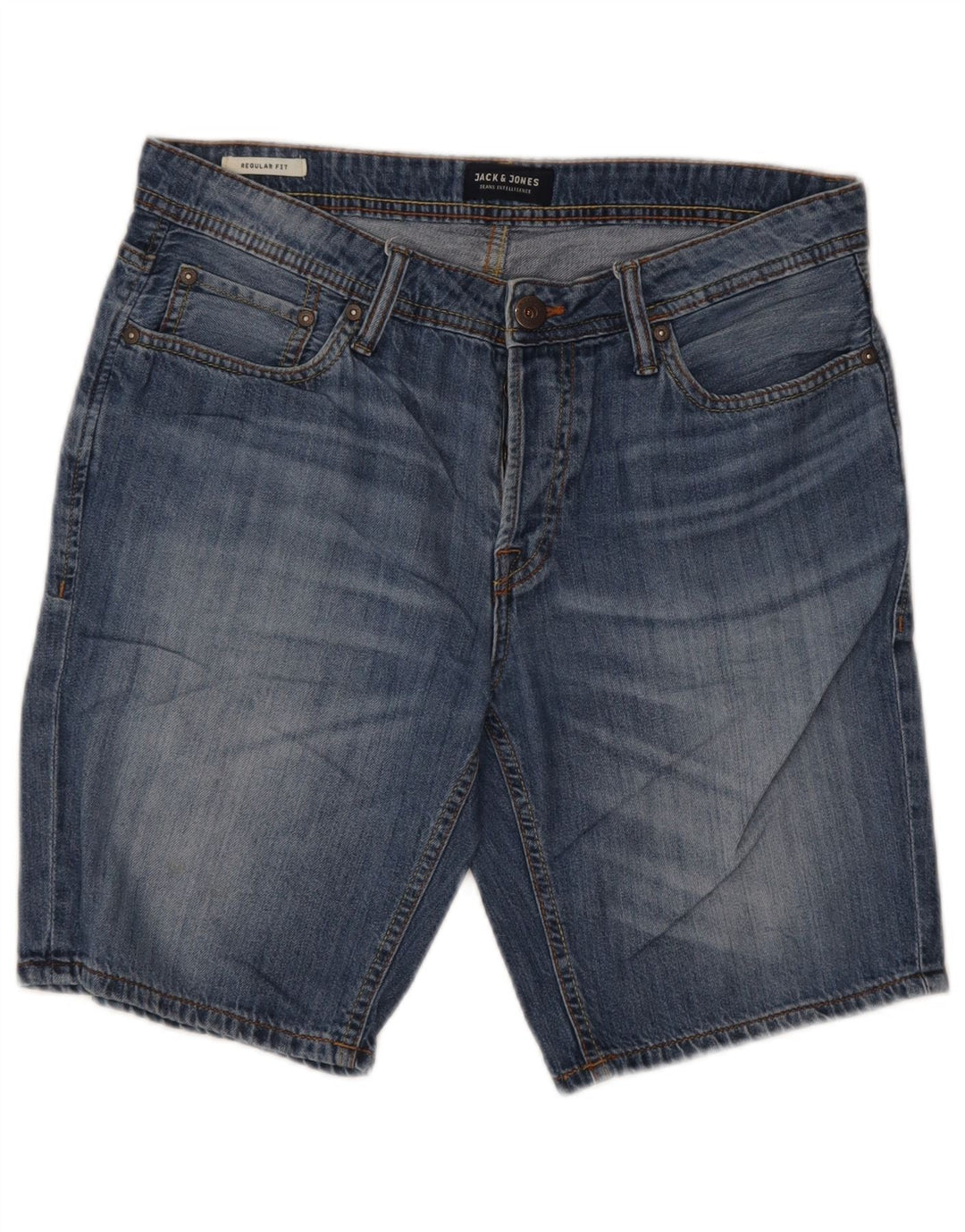 Jack & Jones muške traper kratke hlače standardnog kroja male W30 plave