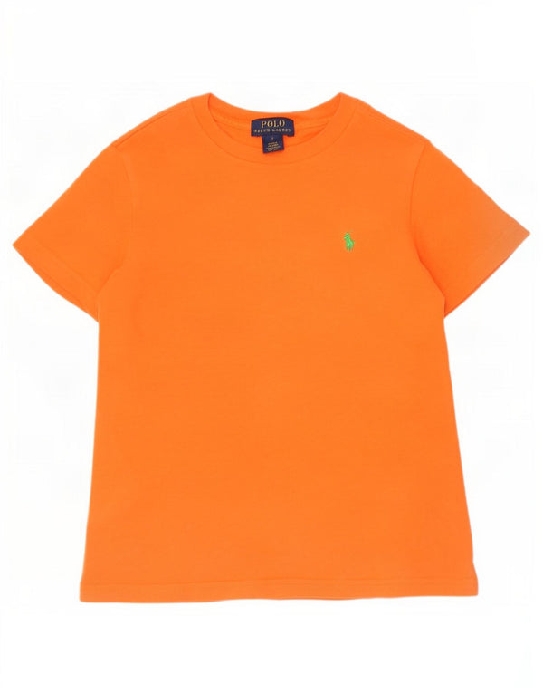 Polo Ralph Lauren majica kratkih rukava za dječake 5-6 godina, narančasti pamuk