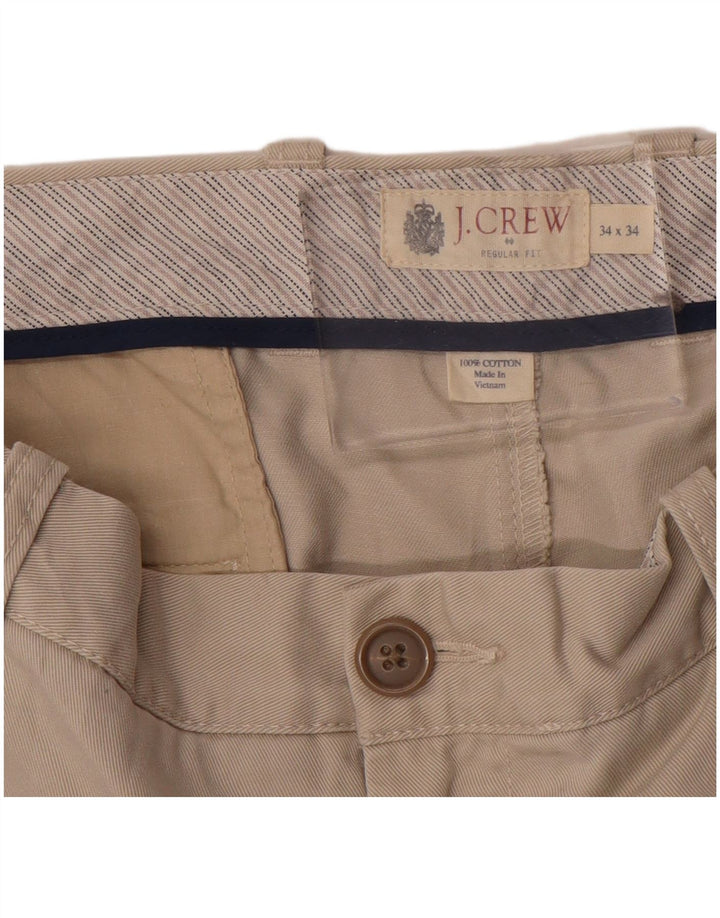 J. Crew muške chino hlače ravnog kroja W34 L34 bež pamuk