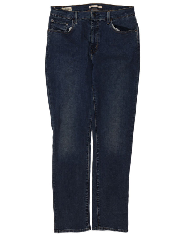 LEVI'S ženske ravne traperice visokog struka 724 W32 L32 plavi pamuk