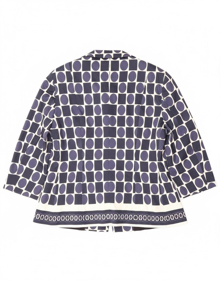 Ženska jakna Perte by Krizia UK 16 velika tamnoplava geometrijska