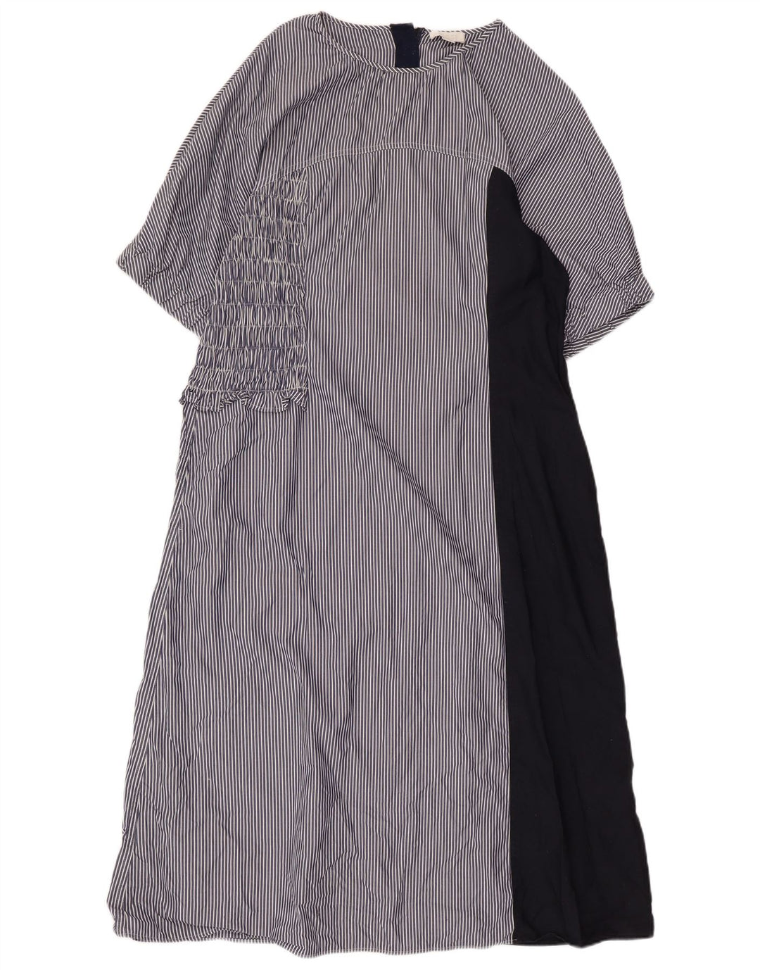 COS ženska maksi haljina EU 44 XL pamuk s tamnoplavim prugama