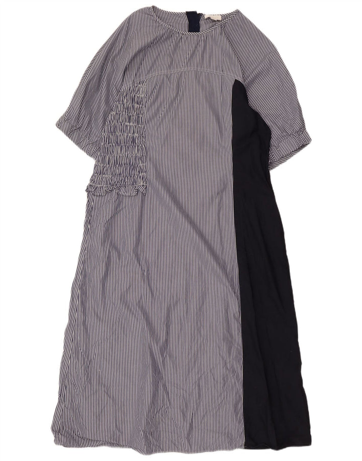 COS ženska maksi haljina EU 44 XL pamuk s tamnoplavim prugama