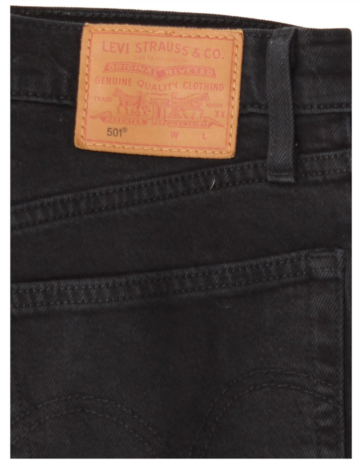 Levi's muške 501 ravne traperice W28 L27 crne