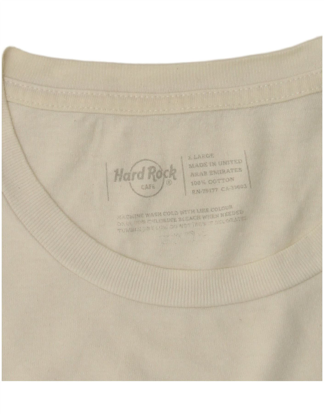 Hard Rock Cafe Ženska majica kratkih rukava Dublin Graphic UK 18 XL Bijeli pamuk