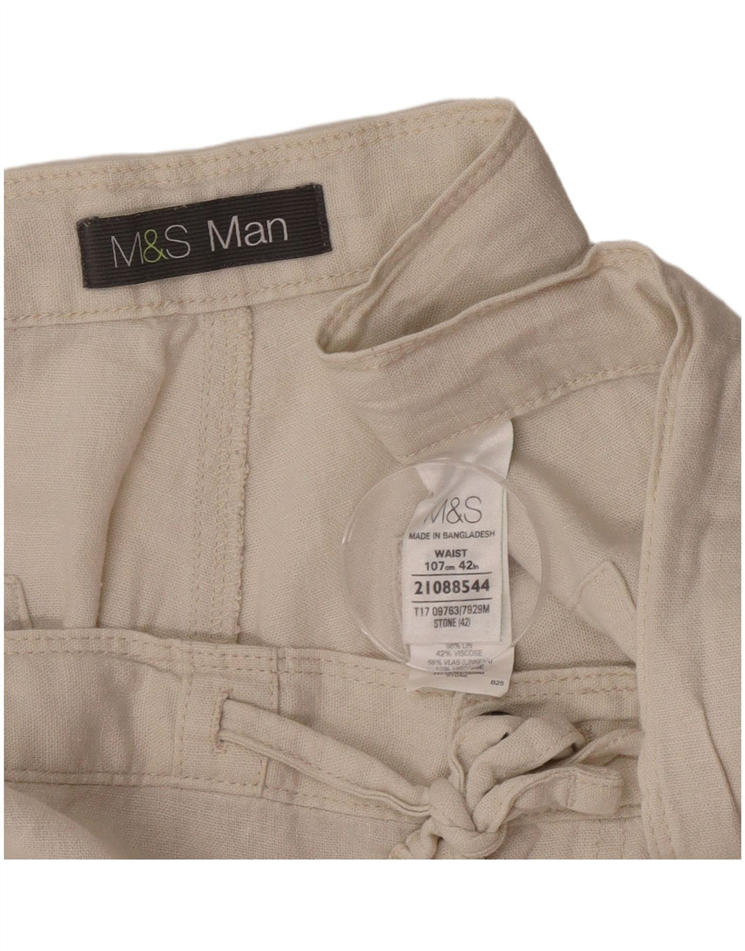Marks & Spencer muške chino kratke hlače W42 2XL bež lan