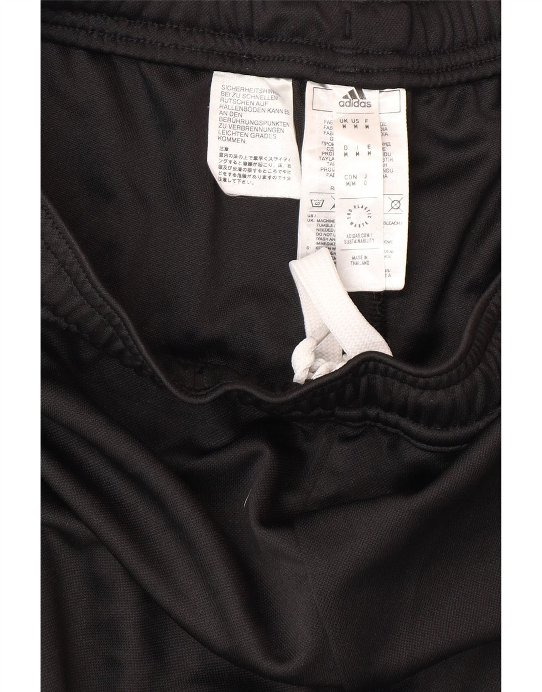 ADIDAS Mens Tracksuit Trousers Medium  Black Polyester