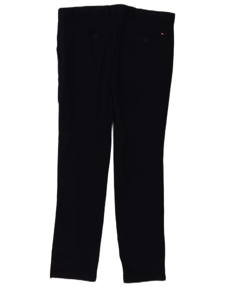 TOMMY HILFIGER Muške uske chino hlače W34 L30 tamnoplavi pamuk