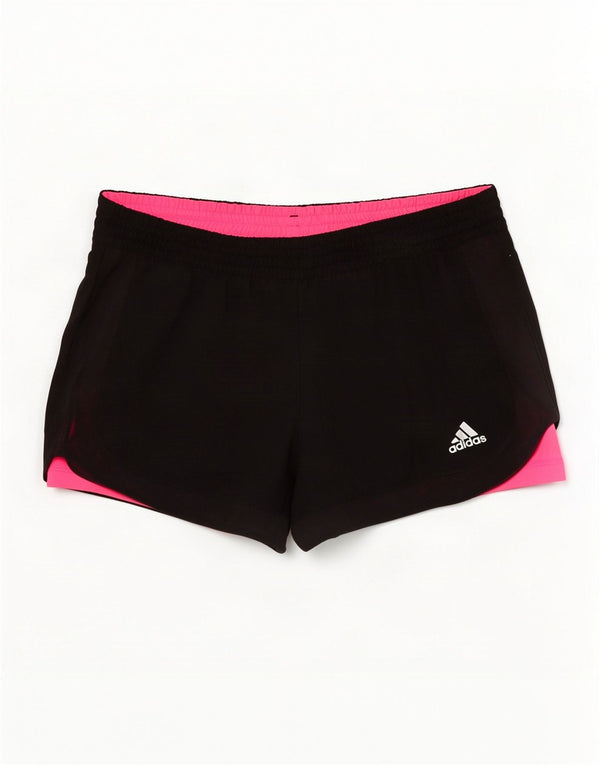 Adidas ženske sportske kratke hlače Climalite UK 8/10 mali crni poliester