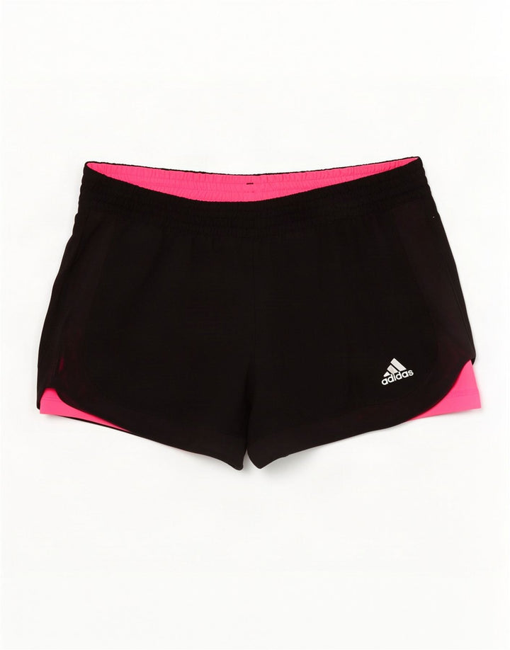 Adidas ženske sportske kratke hlače Climalite UK 8/10 mali crni poliester