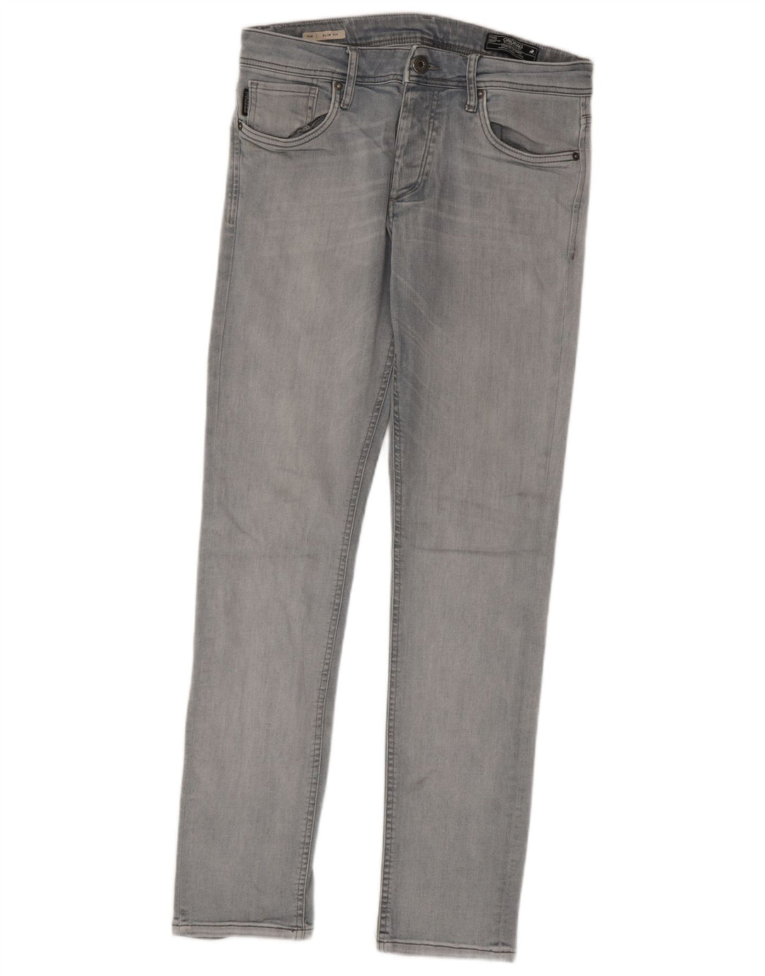 Jack & Jones Muške uske traperice Tim W31 L32 Sivi pamuk