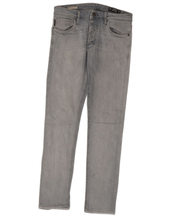 Jack & Jones Muške uske traperice Tim W31 L32 Sivi pamuk