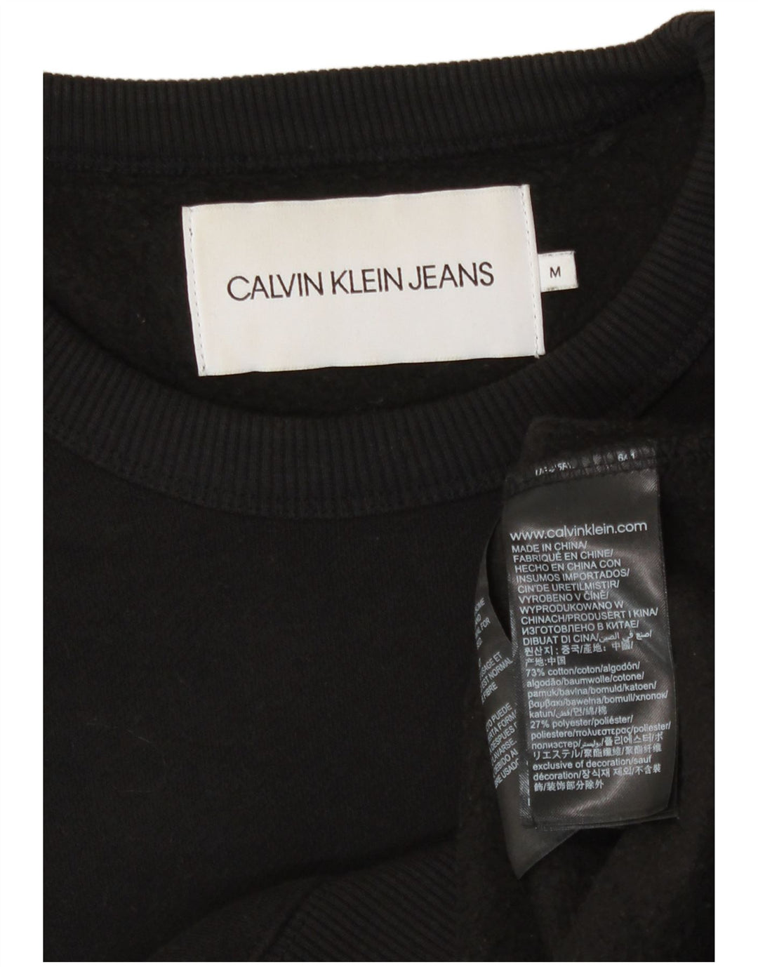 Calvin Klein Jeans muška trenirka s grafičkim motivima Srednji crni pamuk