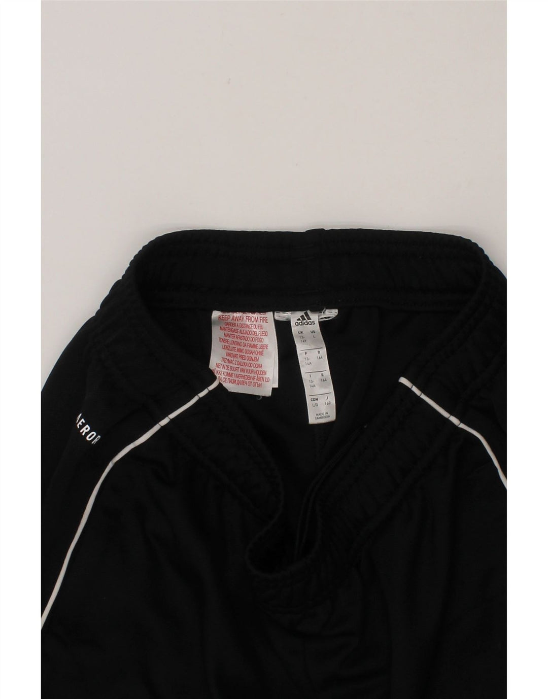 ADIDAS Boys Tracksuit Trousers 13-14 Years  Black Vintage Adidas and Second-Hand Adidas from Messina Hembry 